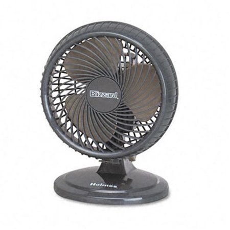 HOLMES Holmes HAOF87BLZ-UC Lil' Blizzard 8 Inch Two-Speed Oscillating Personal Table Fan- Plastic- Black HAOF87BLZ-UC